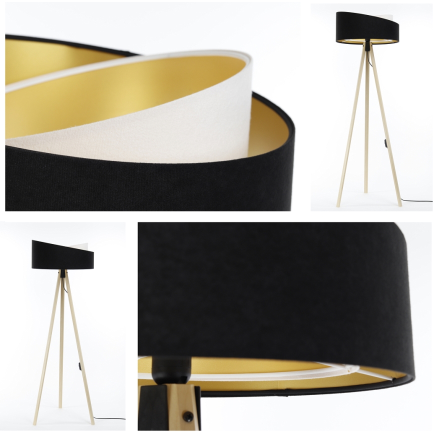 Stehleuchte GALAXY 1xE27/60W/230V schwarz/beige