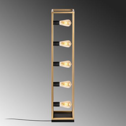 Stehleuchte KAFES 5xE27/40W/230V goldfarben