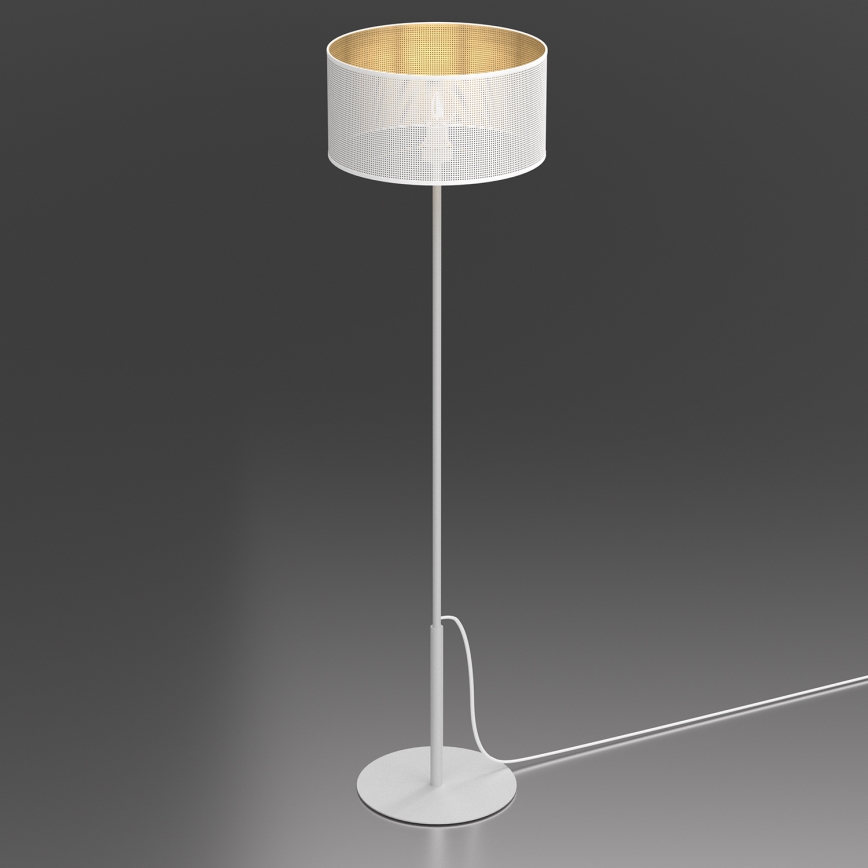 Stehleuchte LOFT SHADE 1xE27/60W/230V weiß/golden