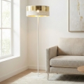 Stehleuchte LUX 1xE27/15W/230V weiß/gold