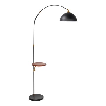 Stehleuchte mit Ablage 1xE27/60W/230V schwarz