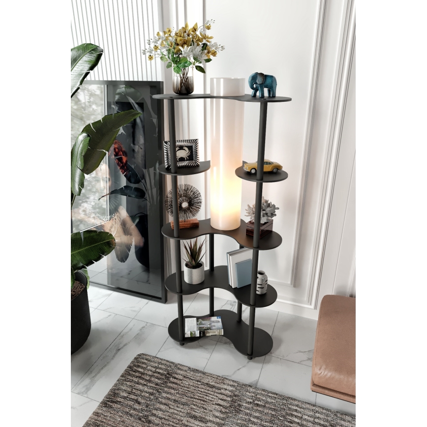 Stehleuchte mit Ablagefächern NOTO 1xE27/40W/230V schwarz