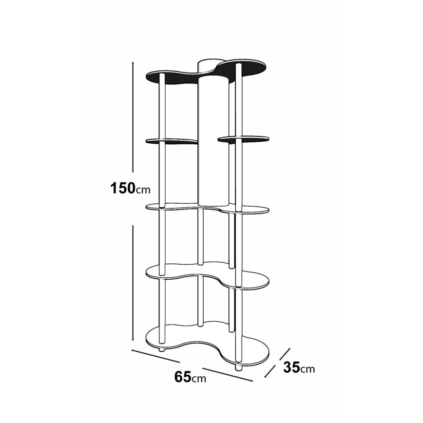 Stehleuchte mit Ablagefächern NOTO 1xE27/40W/230V schwarz
