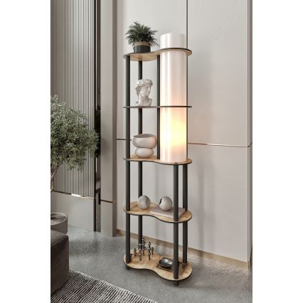 Stehleuchte mit Ablagen NOTO 1xE27/40W/230V beige/schwarz