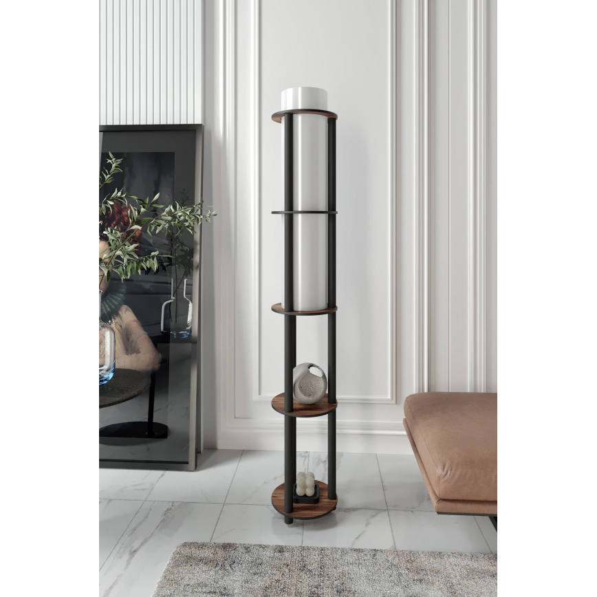 Stehleuchte mit Ablagen NOTO 1xE27/40W/230V braun/schwarz