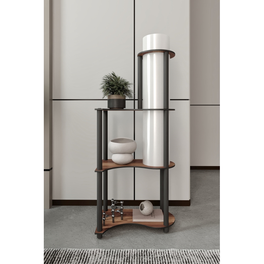 Stehleuchte mit Ablagen NOTO 1xE27/40W/230V braun/schwarz