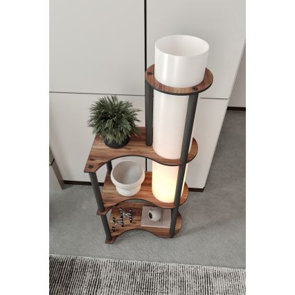 Stehleuchte mit Ablagen NOTO 1xE27/40W/230V braun/schwarz