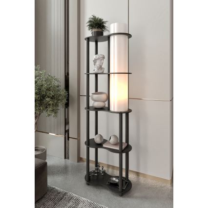 Stehleuchte mit Ablagen NOTO 1xE27/40W/230V schwarz