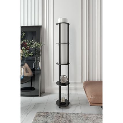 Stehleuchte mit Ablagen NOTO 1xE27/40W/230V schwarz