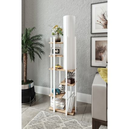 Stehleuchte mit Ablagen VOGUE 1xE27/40W/230V 160 cm weiß