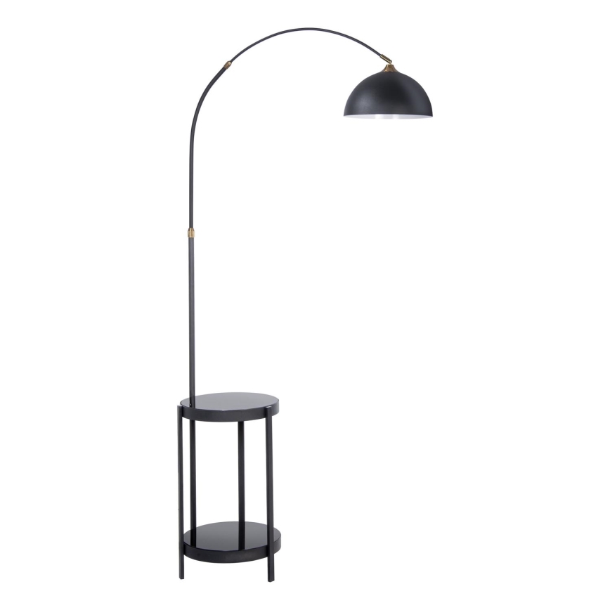 Stehleuchte mit Tisch 1xE27/60W/230V schwarz