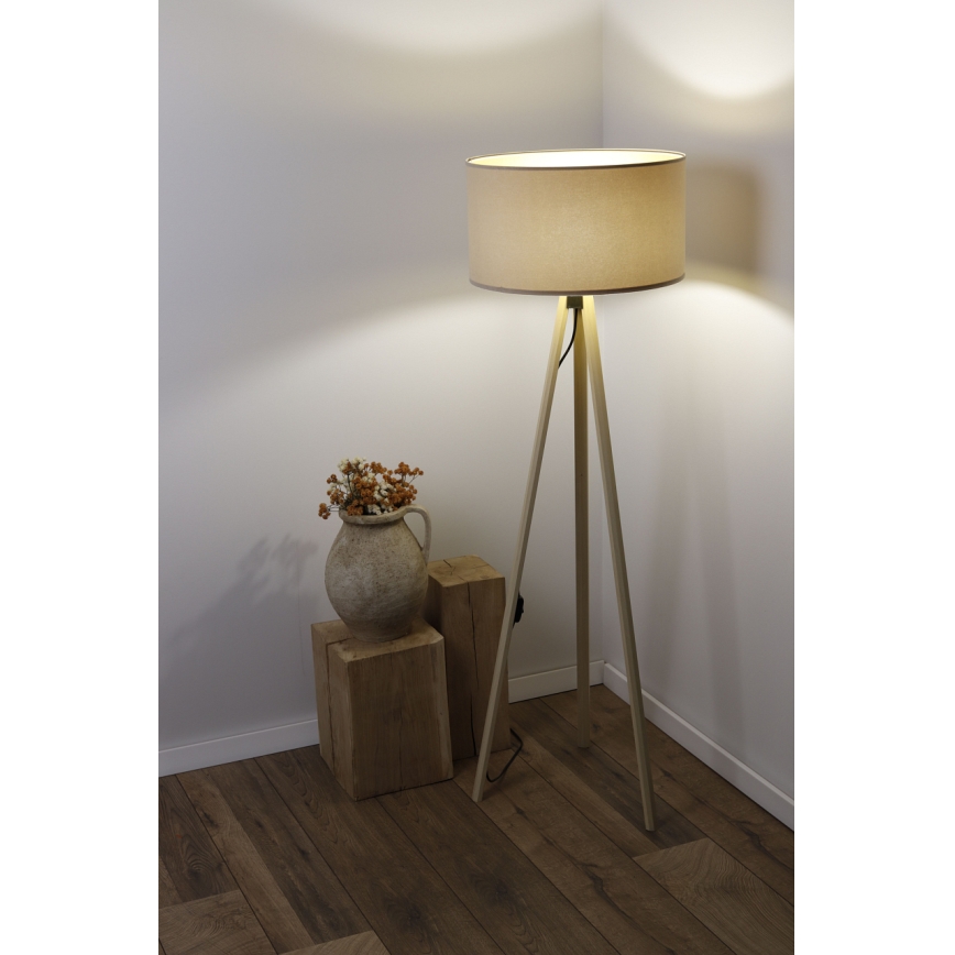 Stehleuchte STANDART 1xE27/60W/230V beige