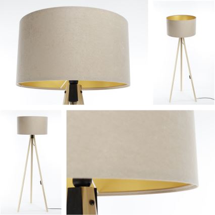 Stehleuchte STANDART 1xE27/60W/230V beige