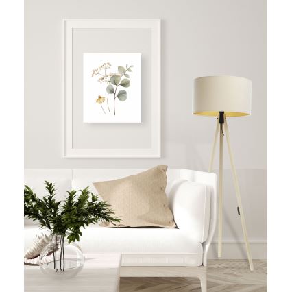 Stehleuchte STANDART 1xE27/60W/230V cremefarben/beige