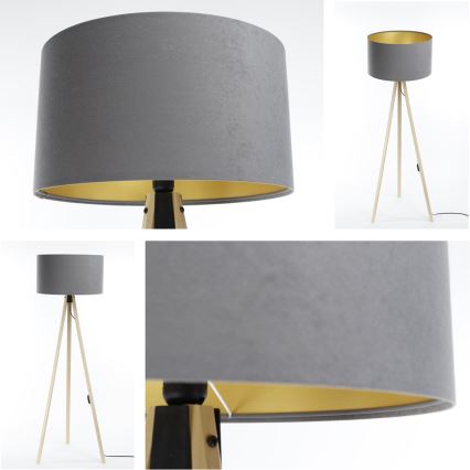 Stehleuchte STANDART 1xE27/60W/230V grau/beige