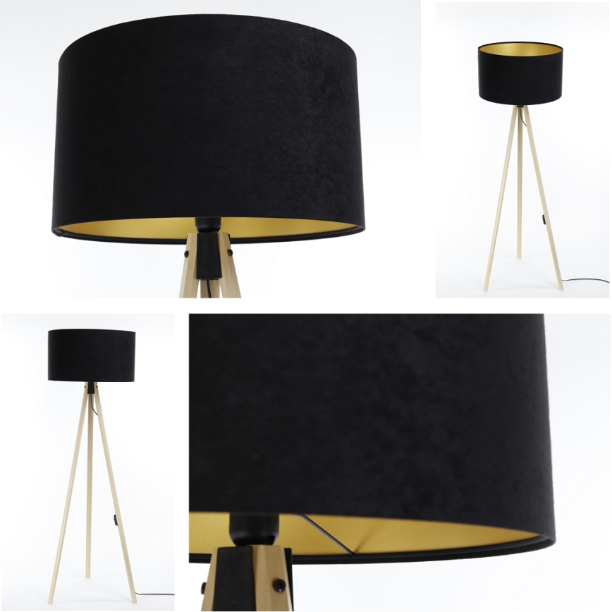 Stehleuchte STANDART 1xE27/60W/230V schwarz/beige