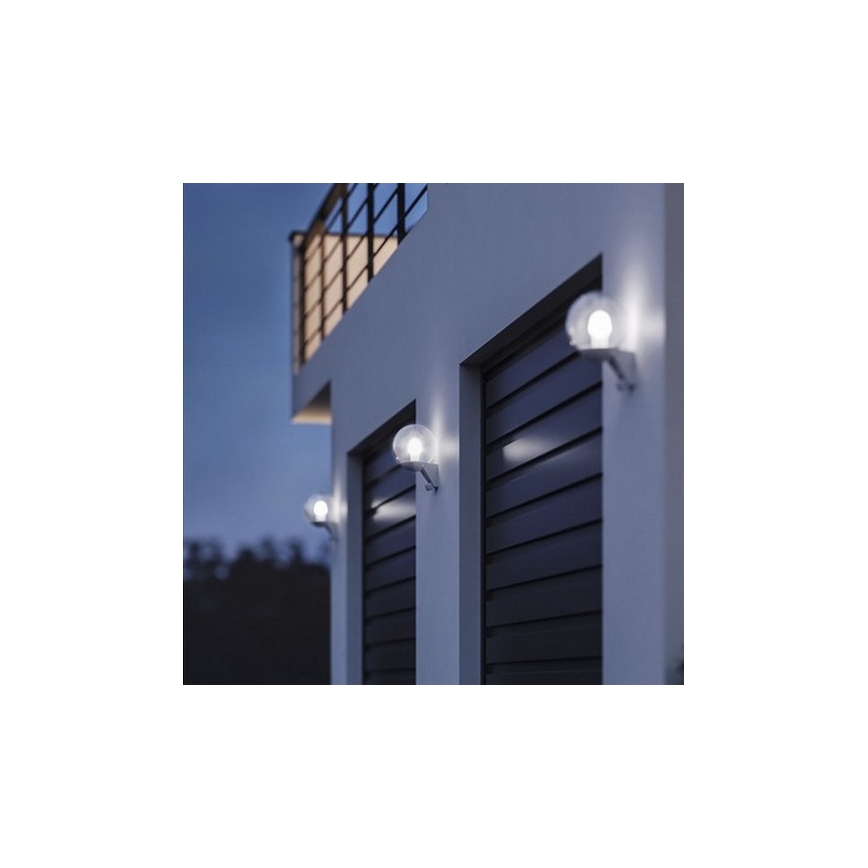 STEINEL 005917 - Außenwandleuchte mit Sensor L585S 1xE27/60W weiß IP44