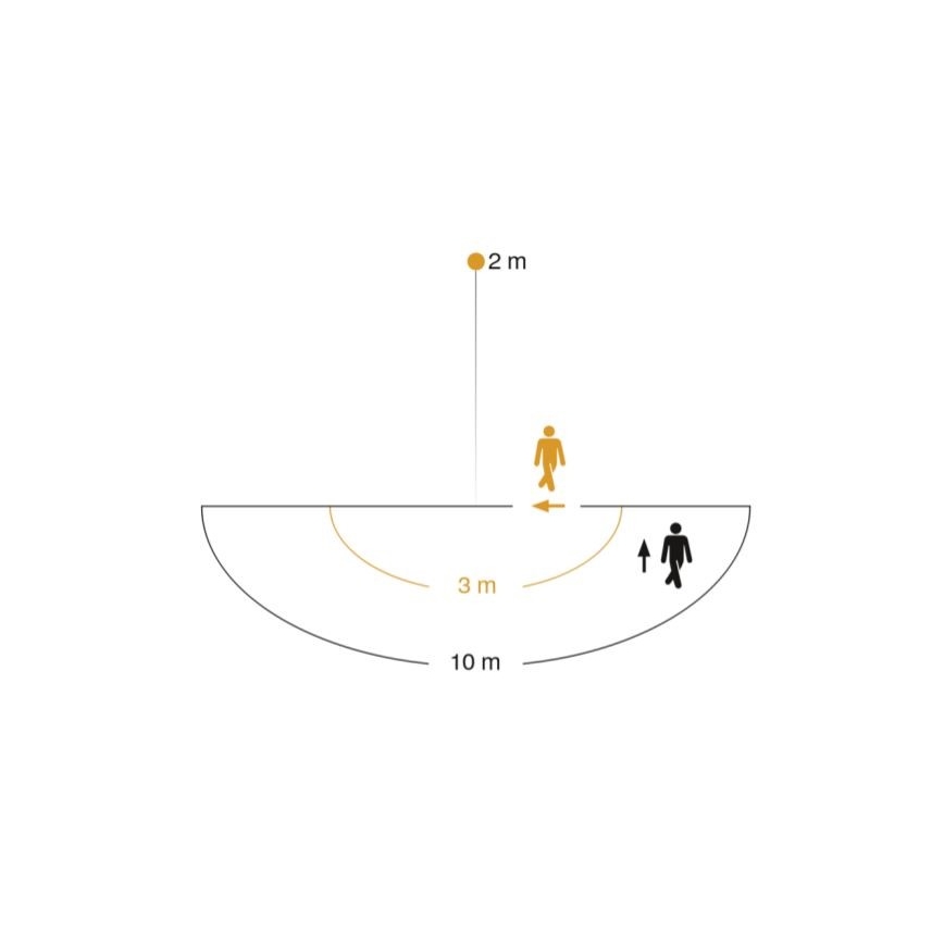 STEINEL 005917 - Außenwandleuchte mit Sensor L585S 1xE27/60W weiß IP44