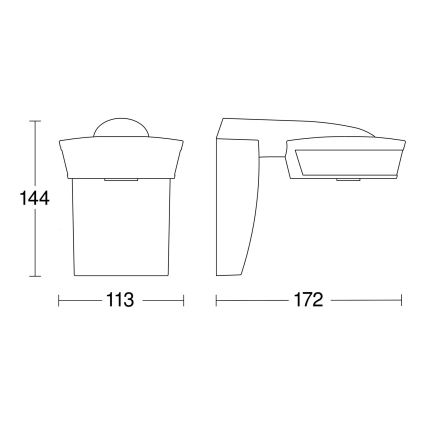 STEINEL 029593 - Bewegungssensor für den Außenbereich sensIQ KNX weiß IP54 + Fernbedienung