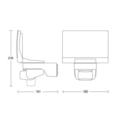 STEINEL 033088 - LED-Strahler mit Sensor XLED home 2 LED/14,8W/230V