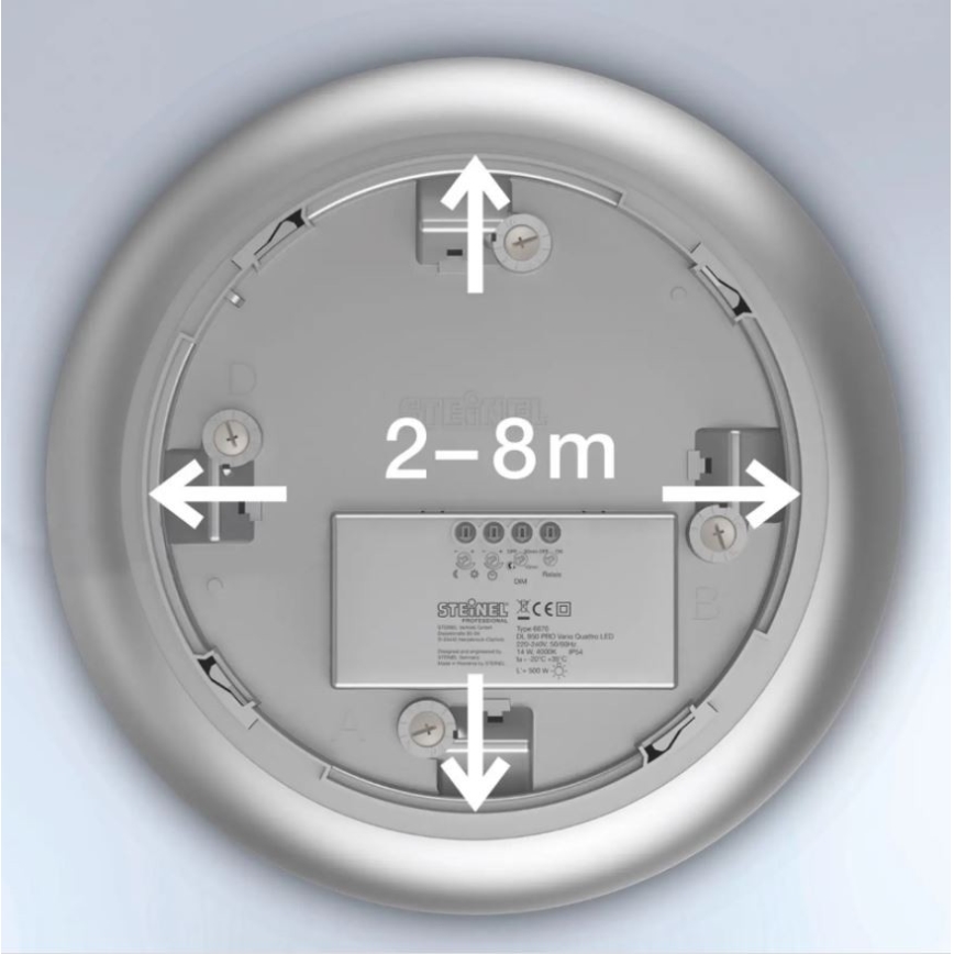 Steinel 035440 - LED Außenleuchte mit Sensor QUATTRO LED/10W/230V IP54