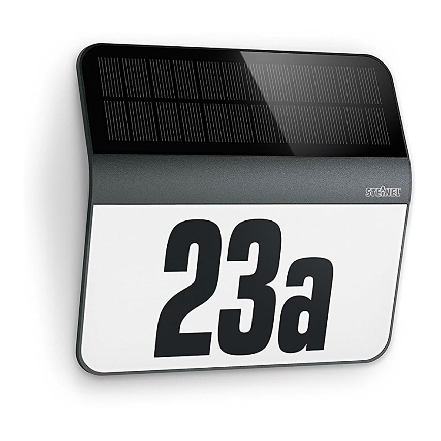 STEINEL 035730 - LED-Solar-Hausnummer XSolar LH-N LED/0,03W IP44 2500 mAh