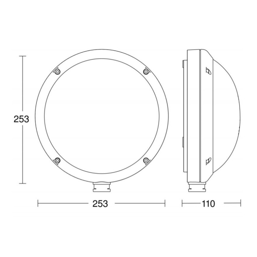 STEINEL 053079 - LED-Wandleuchte für Außenbereiche mit Sensor L330 LED/9W/230V 3000K IP44