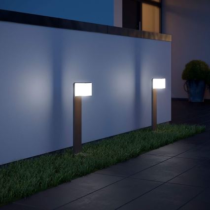 Steinel 055479 - Dimmbare LED-Außenleuchte mit Sensor CUBO LED/9,5W/230V IP44 anthrazit