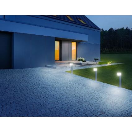 Steinel 055479 - Dimmbare LED-Außenleuchte mit Sensor CUBO LED/9,5W/230V IP44 anthrazit