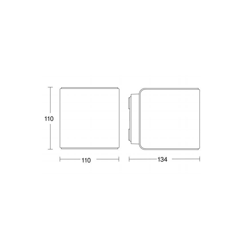 Steinel 055530 - LED Außenleuchte mit Sensor L 840 LED/9,5W/230V IP44 anthrazit