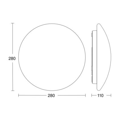 Steinel 056063 - LED Außenleuchte mit Sensor RS PRO LED/9,5W/230V IP54