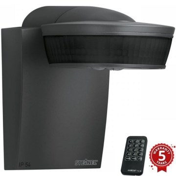 Steinel 056636 - Bewegungssensor SensIQ IP54 anthrazit + Fernbedienung