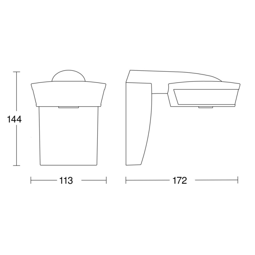 Steinel 056636 - Bewegungssensor SensIQ IP54 anthrazit + Fernbedienung