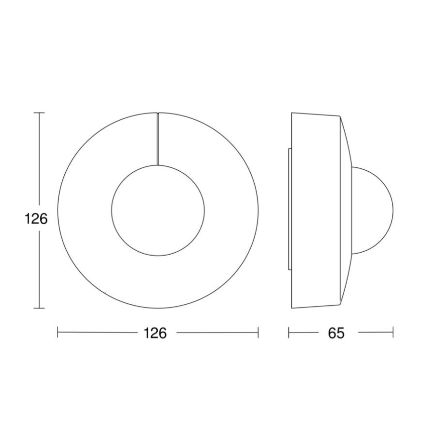 Steinel 057251 - Bewegungsmelder IS 3360 DALI-2 IP54 rund weiß
