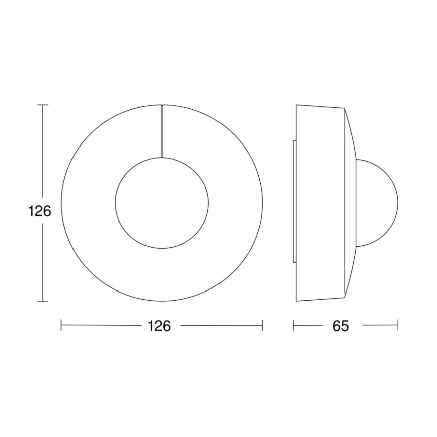 Steinel 058180 - Bewegungsmelder IS 3360 V3 KNX IP54 rund weiß