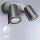 STEINEL 058654- LED-Außenleuchte mit Sensor SPOT DUO 2xGU10/7,5W/230V IP44