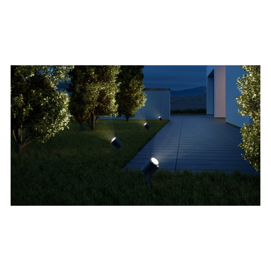 STEINEL 058685 - LED-Außenleuchte mit Sensor SPOT GARDEN 1×GU10/7W/230V IP44