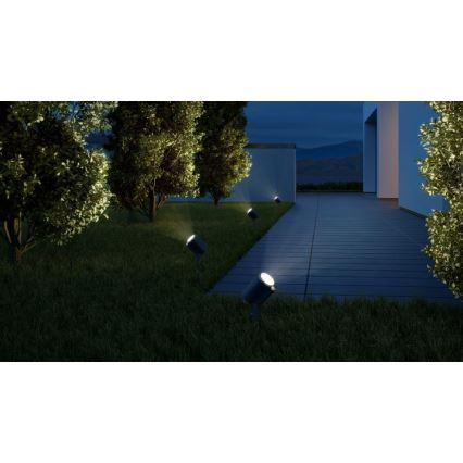 Steinel 058692 - LED-Aussenlampe mit Dämmerungssensor SPOT GARDEN 1xGU10/7,86W/230V IP44