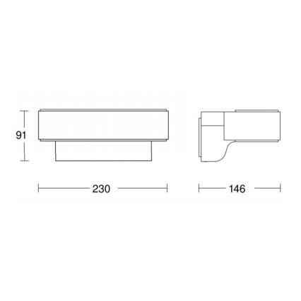 STEINEL 065706 - LED-Außenwandleuchte mit Sensor L810 LED/12,5W/230V IP44