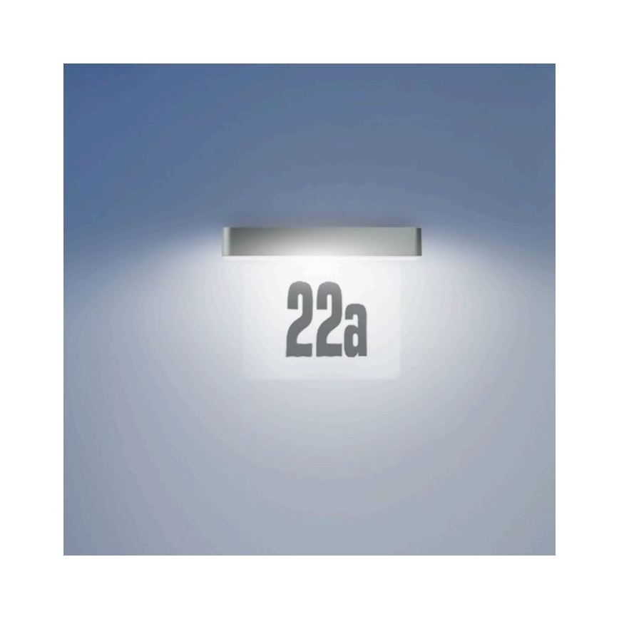 Steinel 065935 - LED Solar Hausnummer XSolar SOL-O HN LED/0,07W 2000 mAh IP44 anthrazit