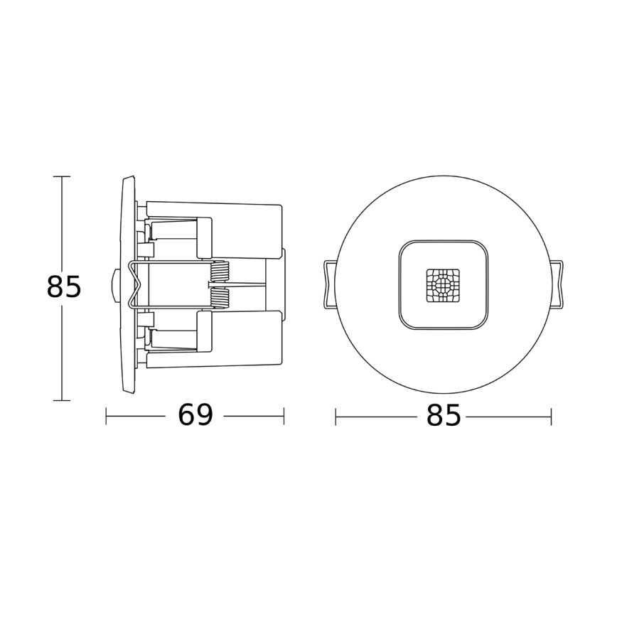 Steinel 067144 - Präsenzmelder eingebaut IR MICRO OFFICE DALI2