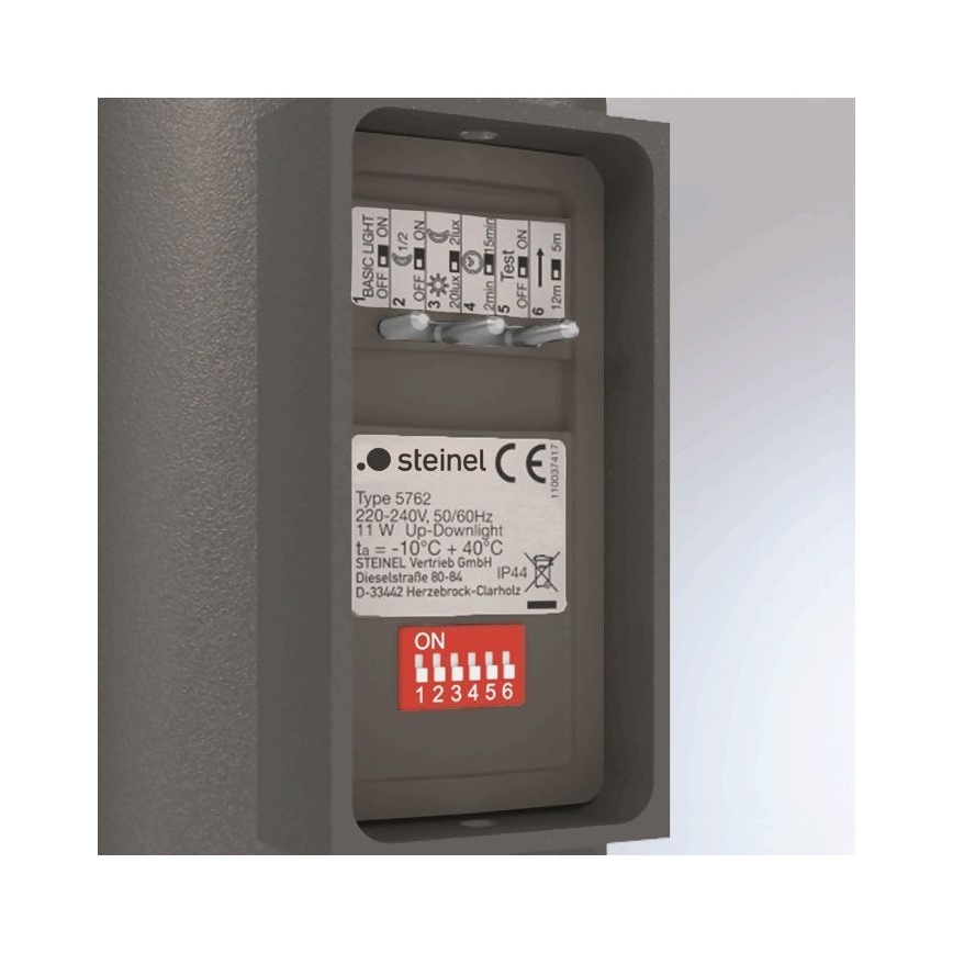 Steinel 067199 - LED-Außenwandleuchte mit Sensor L 930 S LED/9,3W/230V IP44 anthrazit