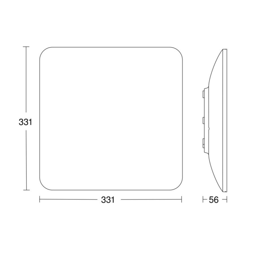 Steinel 067519 - Dimmbare LED-Deckenleuchte mit Sensor RS PRO S30 Q SC 26W/230V 4000K