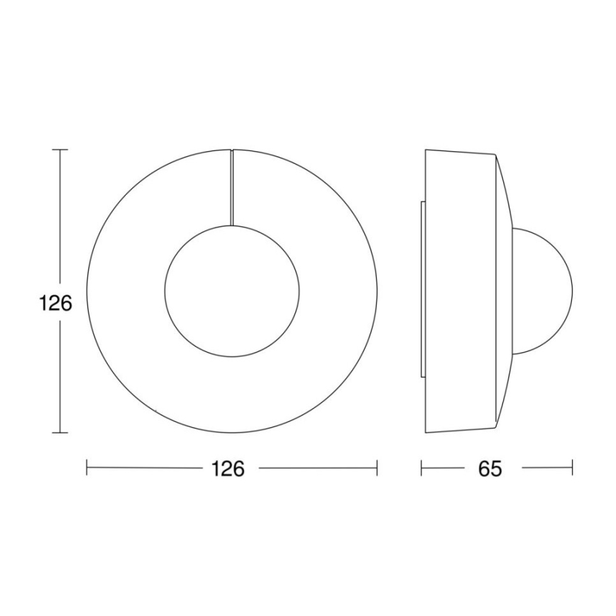 Steinel 068585 – Bewegungsmelder IS 3360 40m V3 KNX IP54 rund schwarz