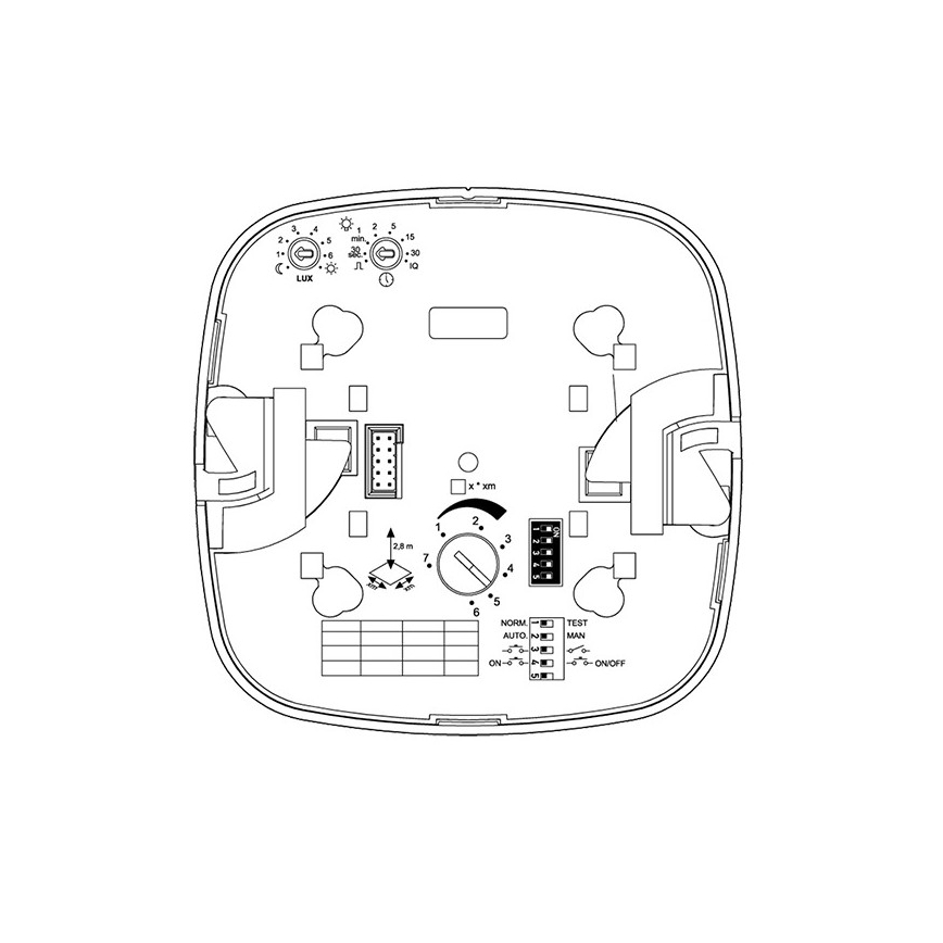 Steinel 079369 – Präsenzmelder IR Quattro HD 24m COM1 weiß