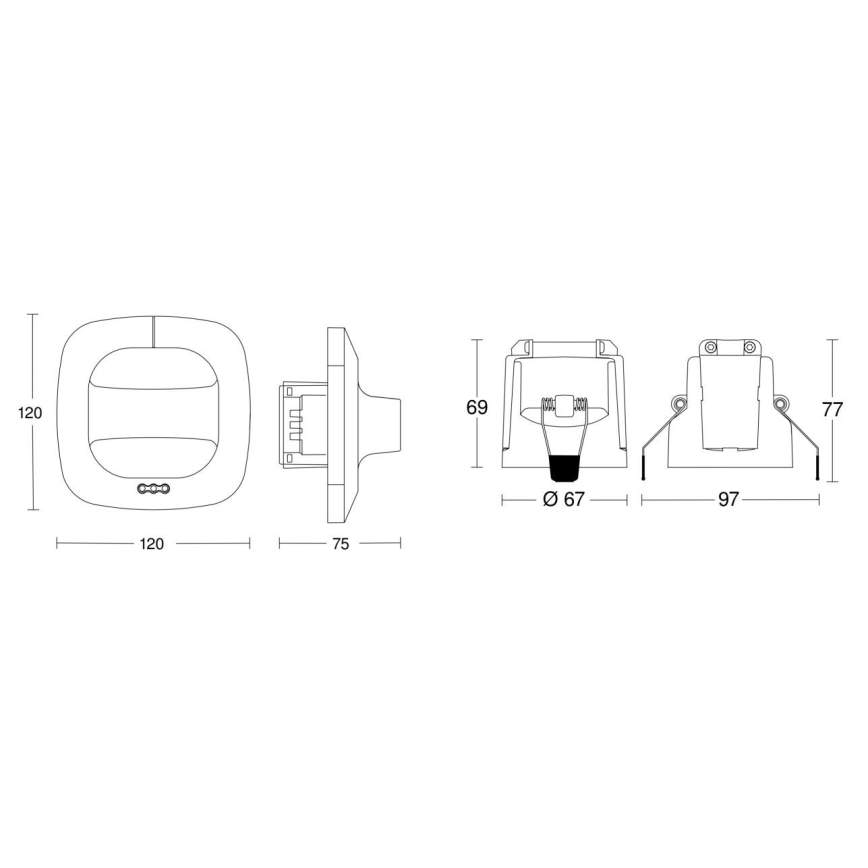 Steinel 079482 – Präsenzmelder Dual HF COM1 weiß
