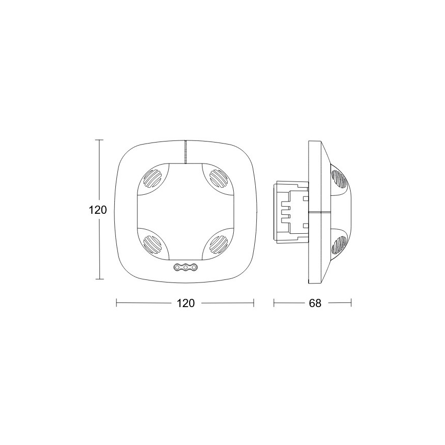 Steinel 079574 – Präsenzmelder DualTech COM1 weiß
