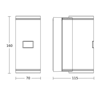 Steinel 087739 - LED Außen-Wandleuchte mit Sensor 2xGU10/14,5W/230V L 940SC IP44