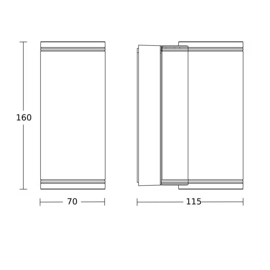 Steinel 087753 - LED Außenwandleuchte 2xGU10/14,5W/230V L 940 IP44