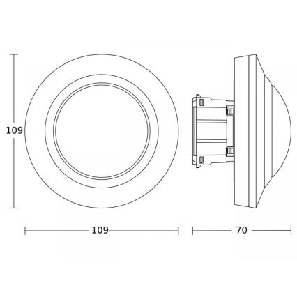 Steinel 088187 - Bewegungssensor mit Präsenzsensor PD-8 ECO DALI-2 360° schwarz
